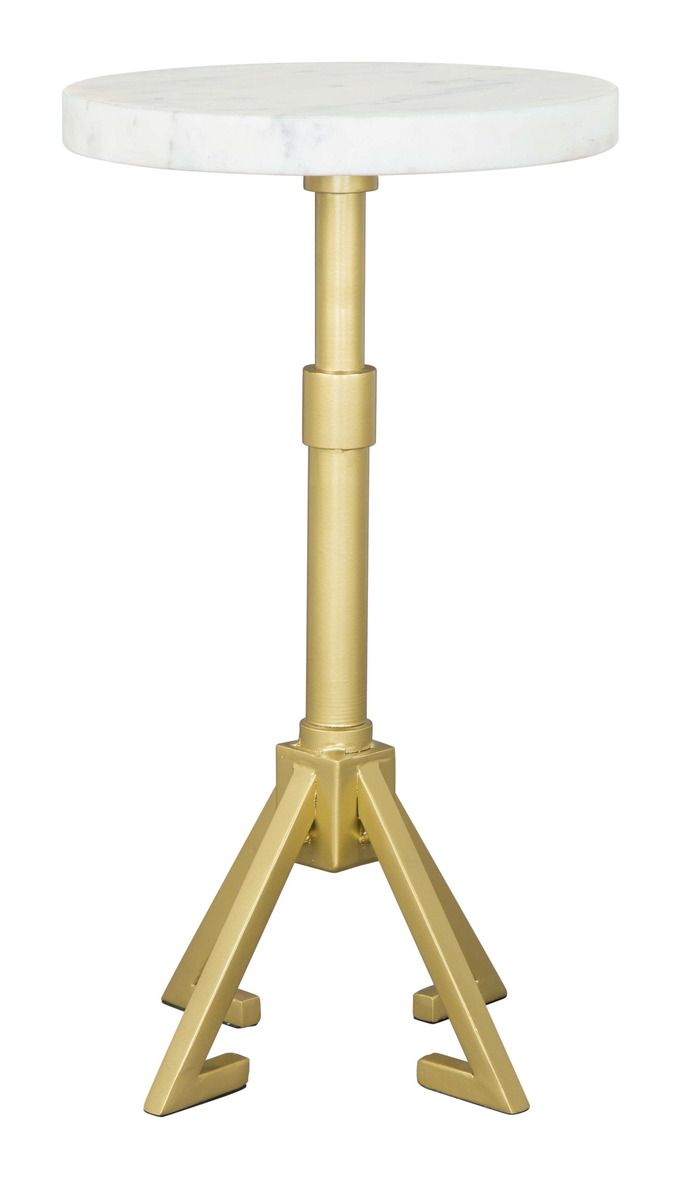 Maurice Side Table White & Gold product image