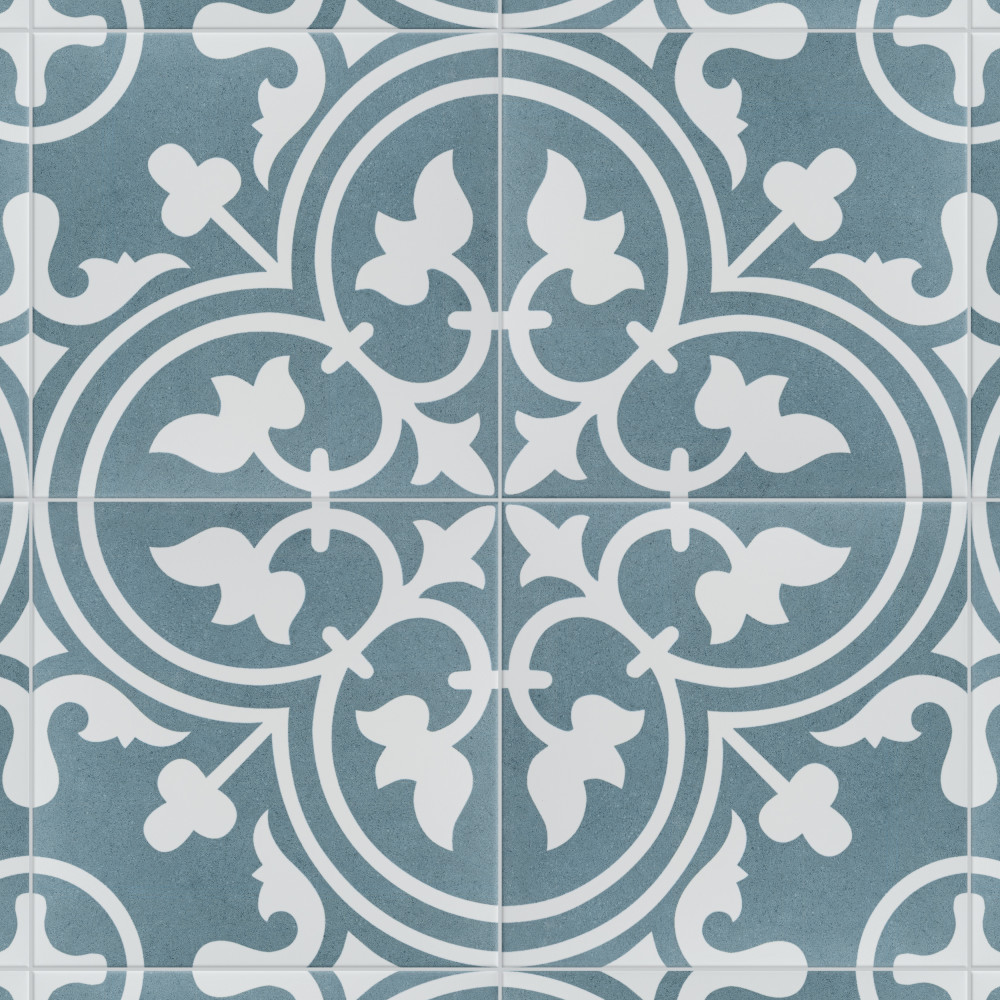 Arte Sky 9-3/4 in. x 9-3/4 in. Porcelain Floor and Wall Tile