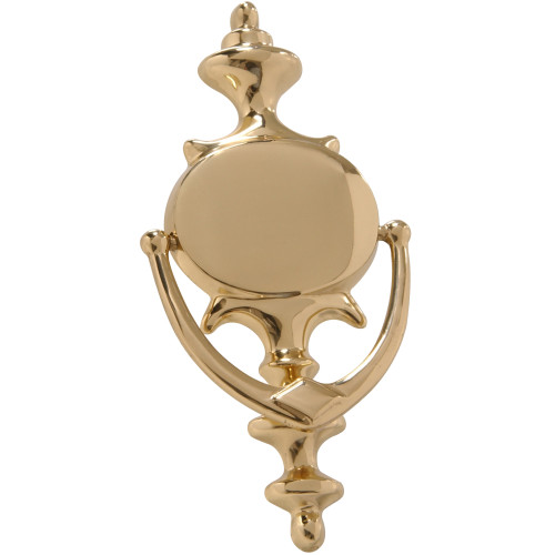 Hardware Essentials Bright Brass Door Knocker 8in
