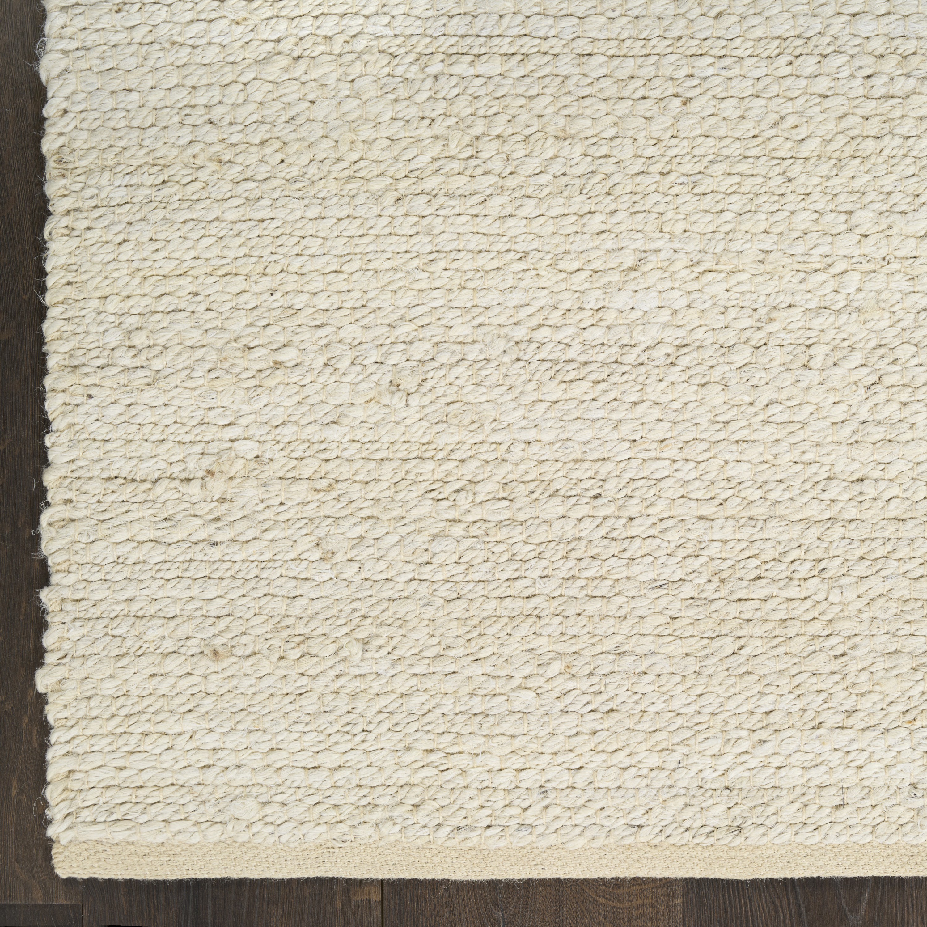 Nourison Natural Jute 2' x 3' Ivory Farmhouse Indoor Rug