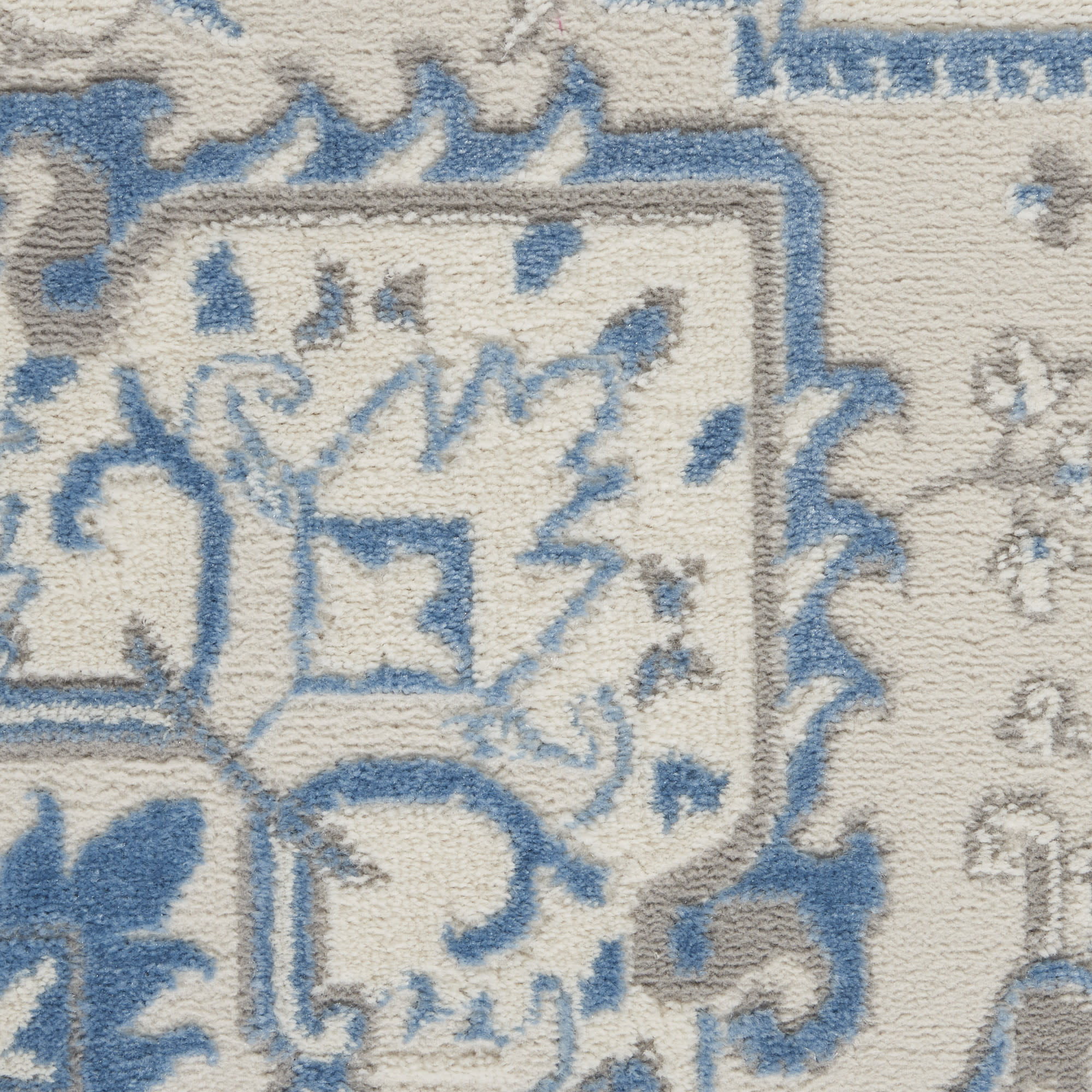 Nourison Elation 2' x 3' Ivory Blue Bohemian Indoor Rug