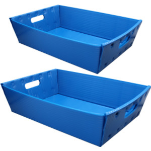 Blue Plastic Letter Tray - 2 Pack