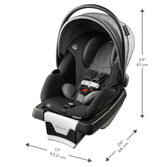SecureMax Infant Car Seat with SensorSafe + SafeZone Load Leg Base Specifications