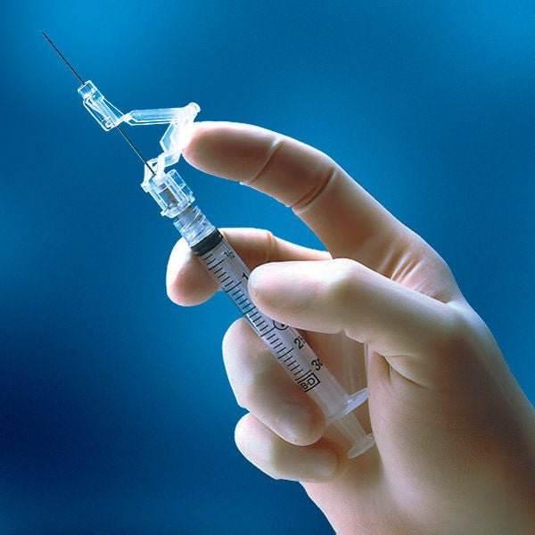 SafetyGlide™ 1 mL Syringe with Hypodermic Needle, 27 Gauge, 5/8 Inch Length