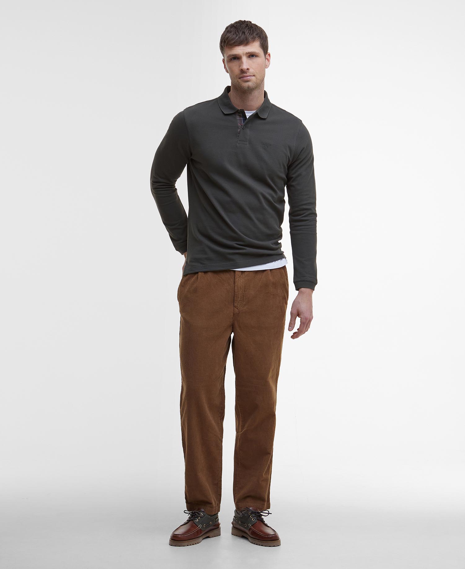 Essential Long-Sleeved Polo Shirt image number 1