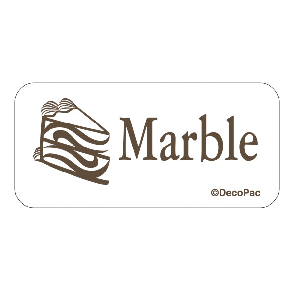 Marble Label PhotoCake® Edible Image® Merchandising Label