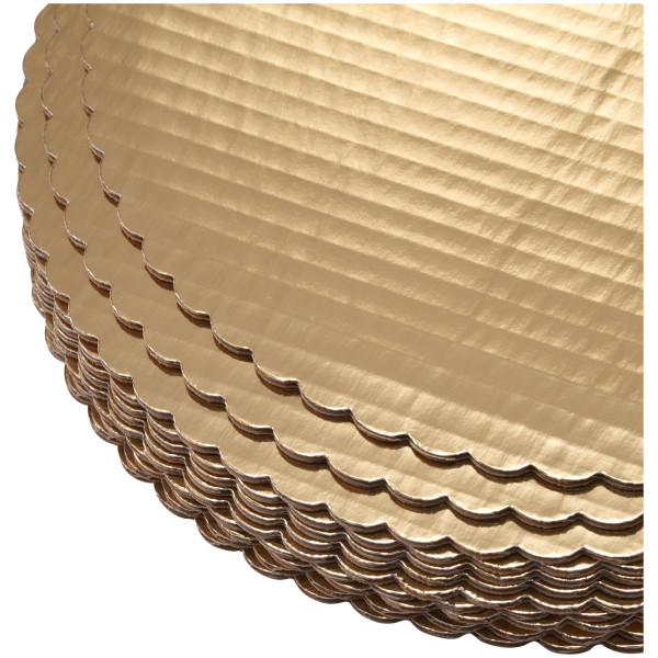 12" Round Gold Cake Board