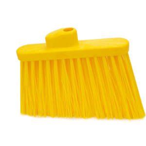 Carlisle, Sparta, 12in, Color Coded Unflagged Broom Head, Polypropylene Bristles, Yellow