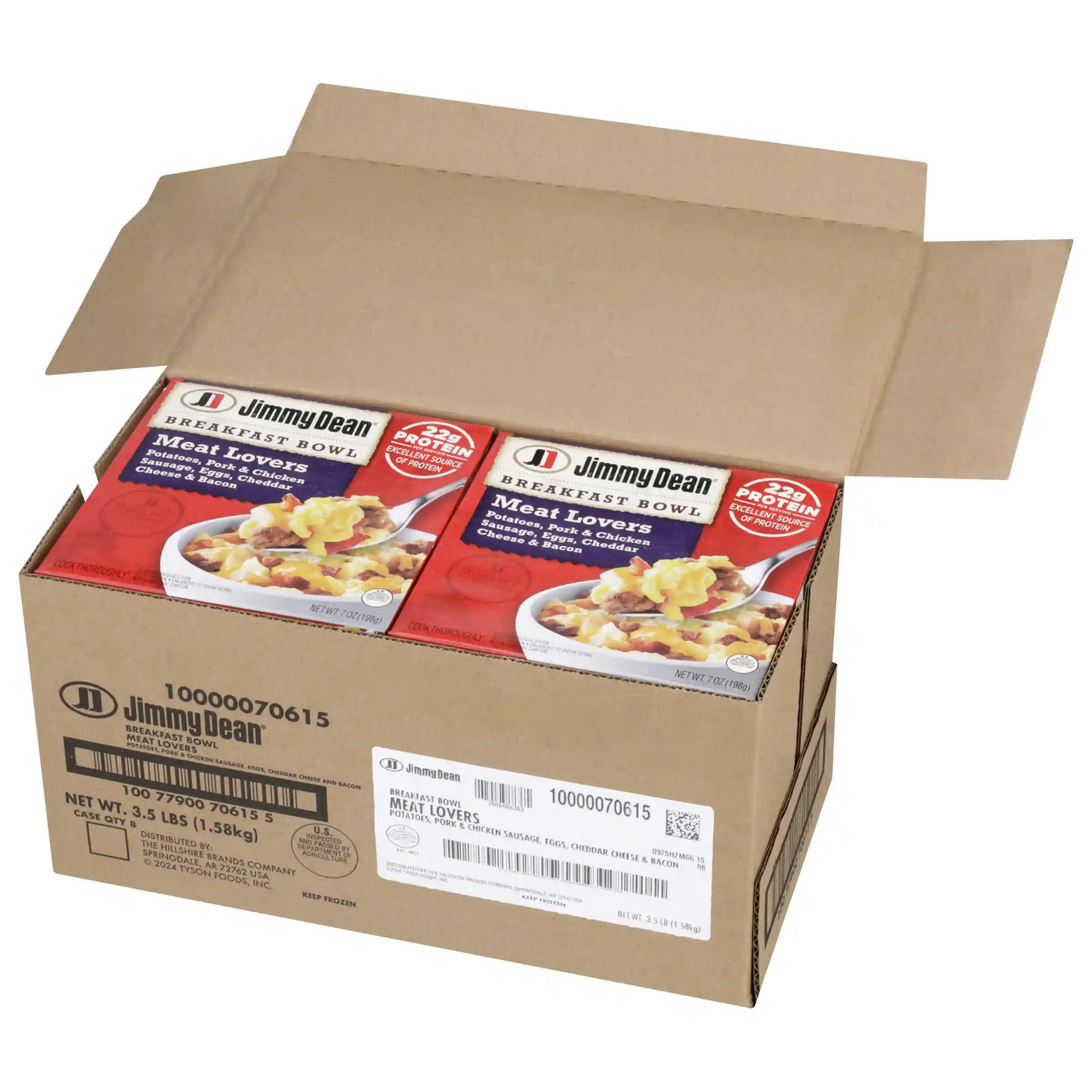 Jimmy Dean Breakfast Bowl Meat Lovers, Frozen, 7 oz Bowl_image_2