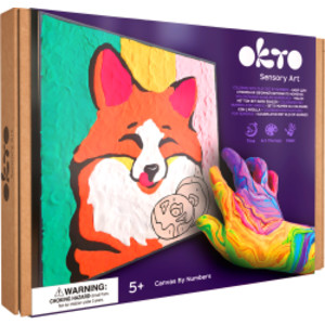Clay-by-Number Fox Air-Dry Clay Art Kit