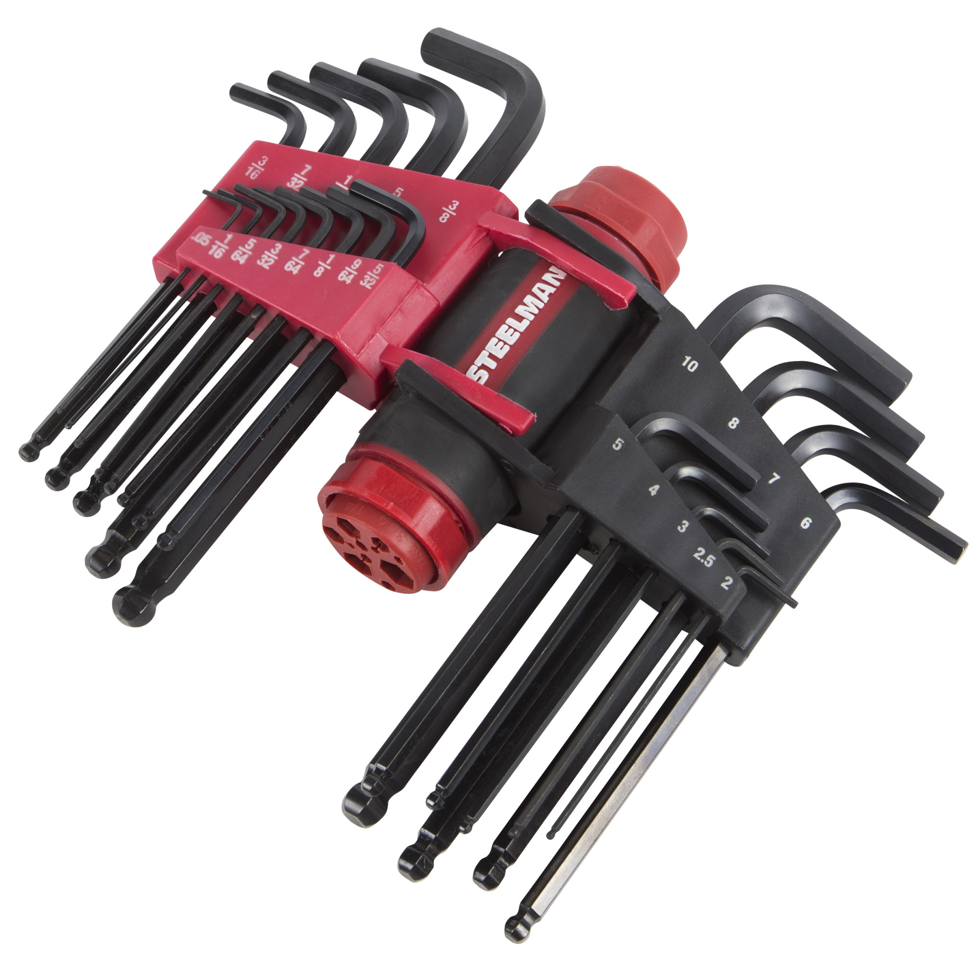 STEELMAN 41932 23-Piece Long Ball Hex Key Allen Wrench Set (SAE ...