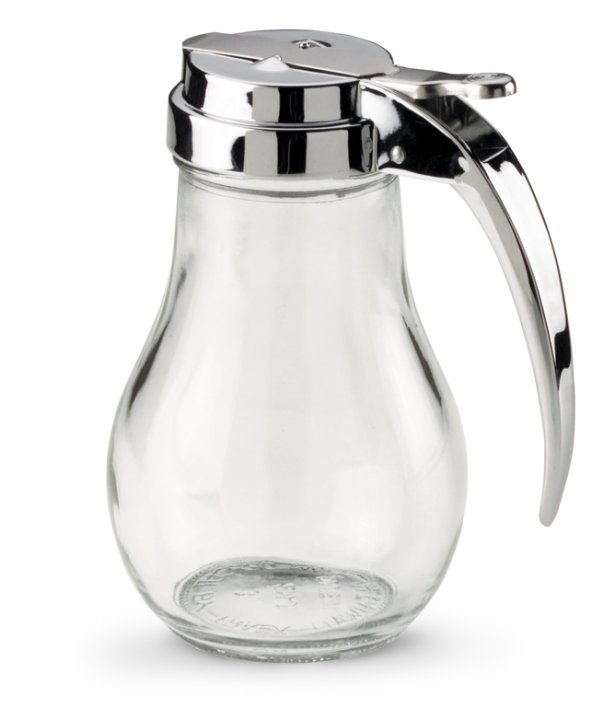 14-ounce Traex® Dripcut™ glass server with chrome-plated top