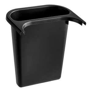 Rubbermaid Commercial, 5 qt, Recycling Side Bin for Wastebaskets, Black