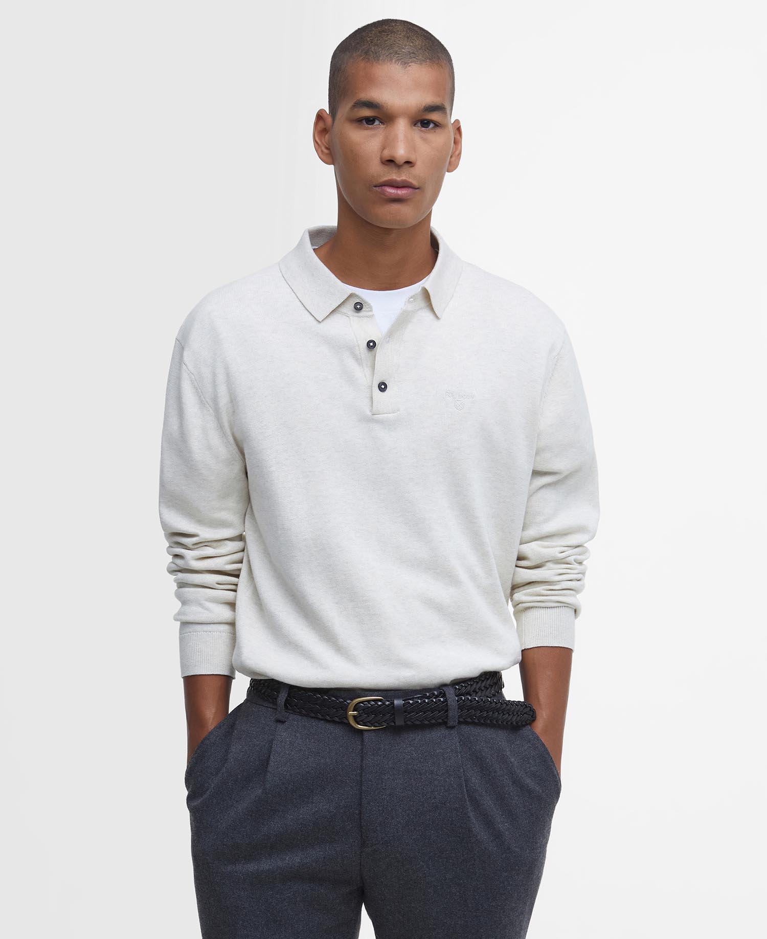 Bassington Knitted Polo Shirt image number 0