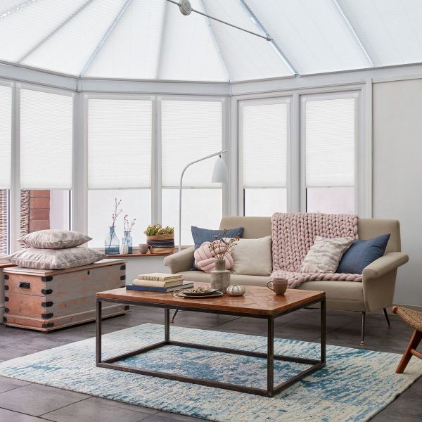 Storm Snow Pleated blind