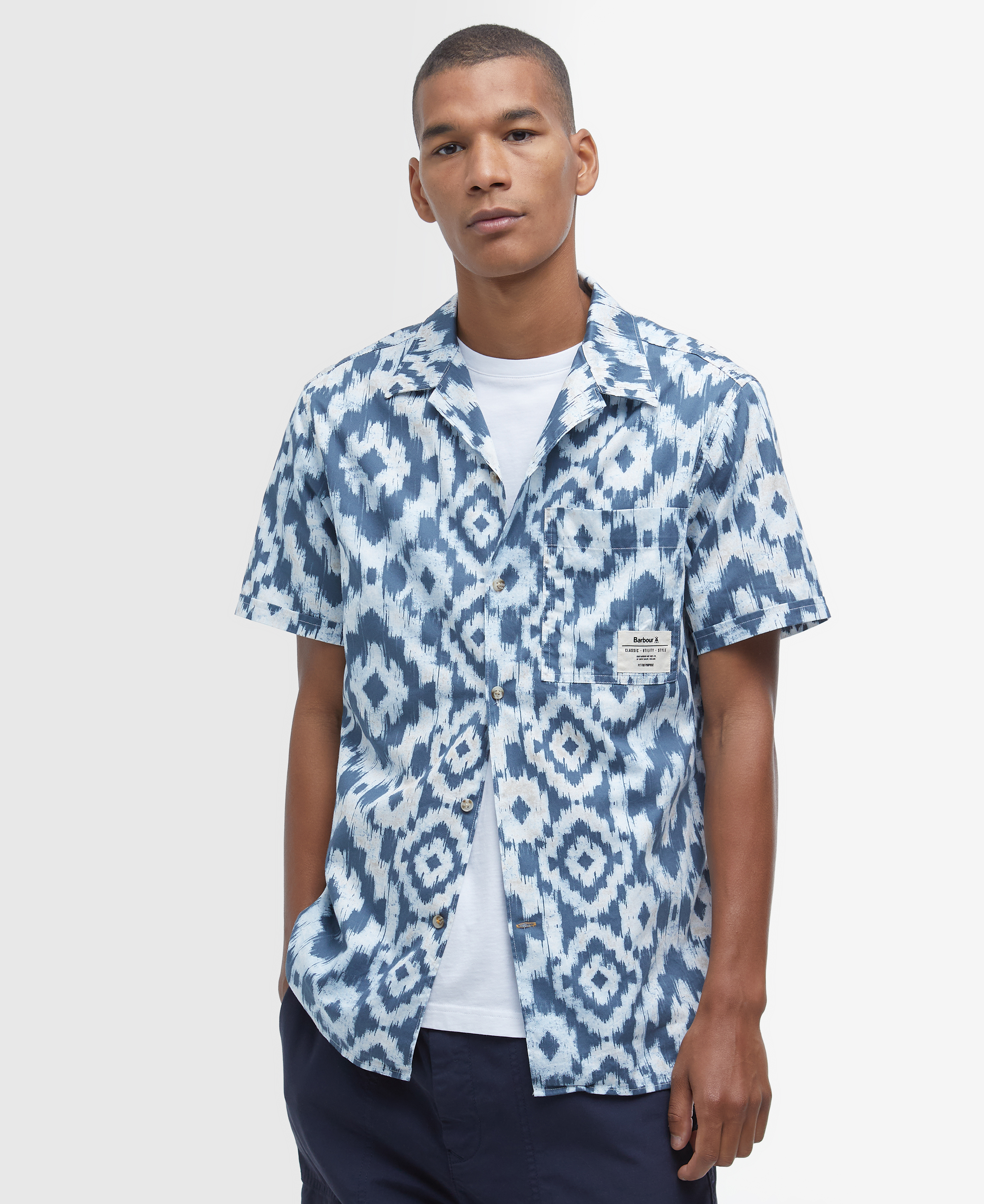 Homelane Printed Short-Sleeved Shirt image number 0