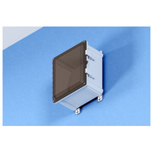 10 in. NEMA 4 Plastic Wi-Fi Access Point Enclosure with Hinged Clear Door