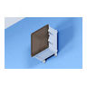10 in. NEMA 4 Plastic Wi-Fi Access Point Enclosure with Hinged Clear Door