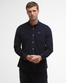 Ramsey Tailored Long-Sleeved Shirt Navy/Red