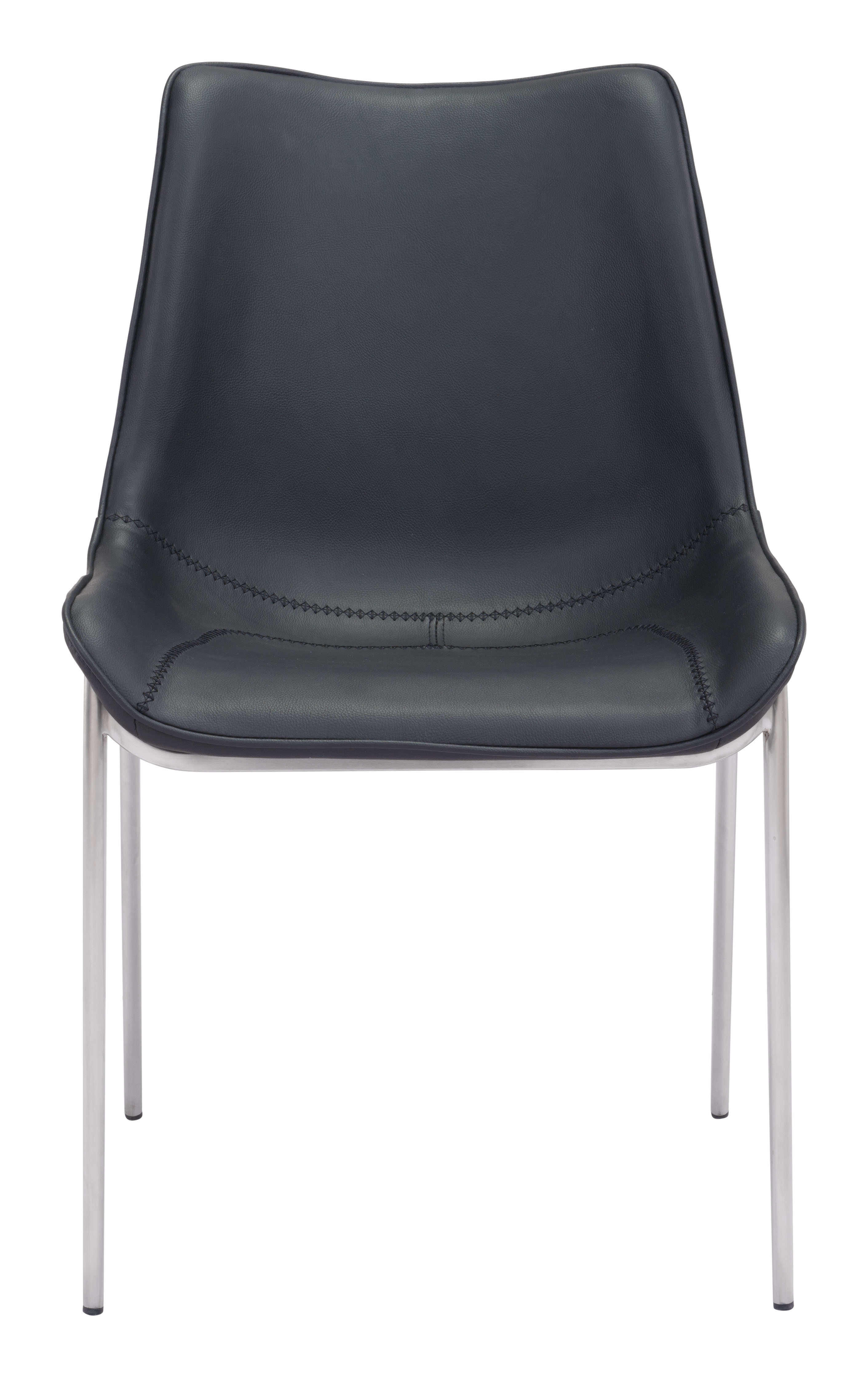 Magnus Dining Chair (Set of 2) Black & Silver product image