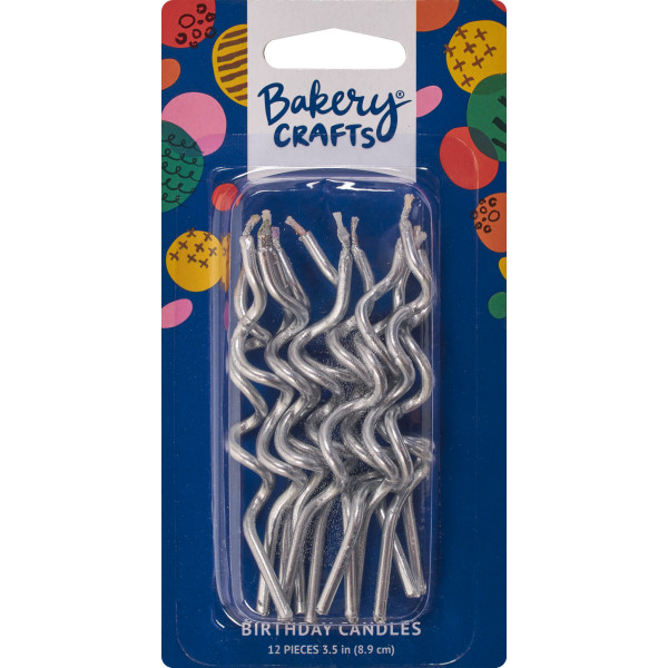 Metallic Swirl Shaped Candles