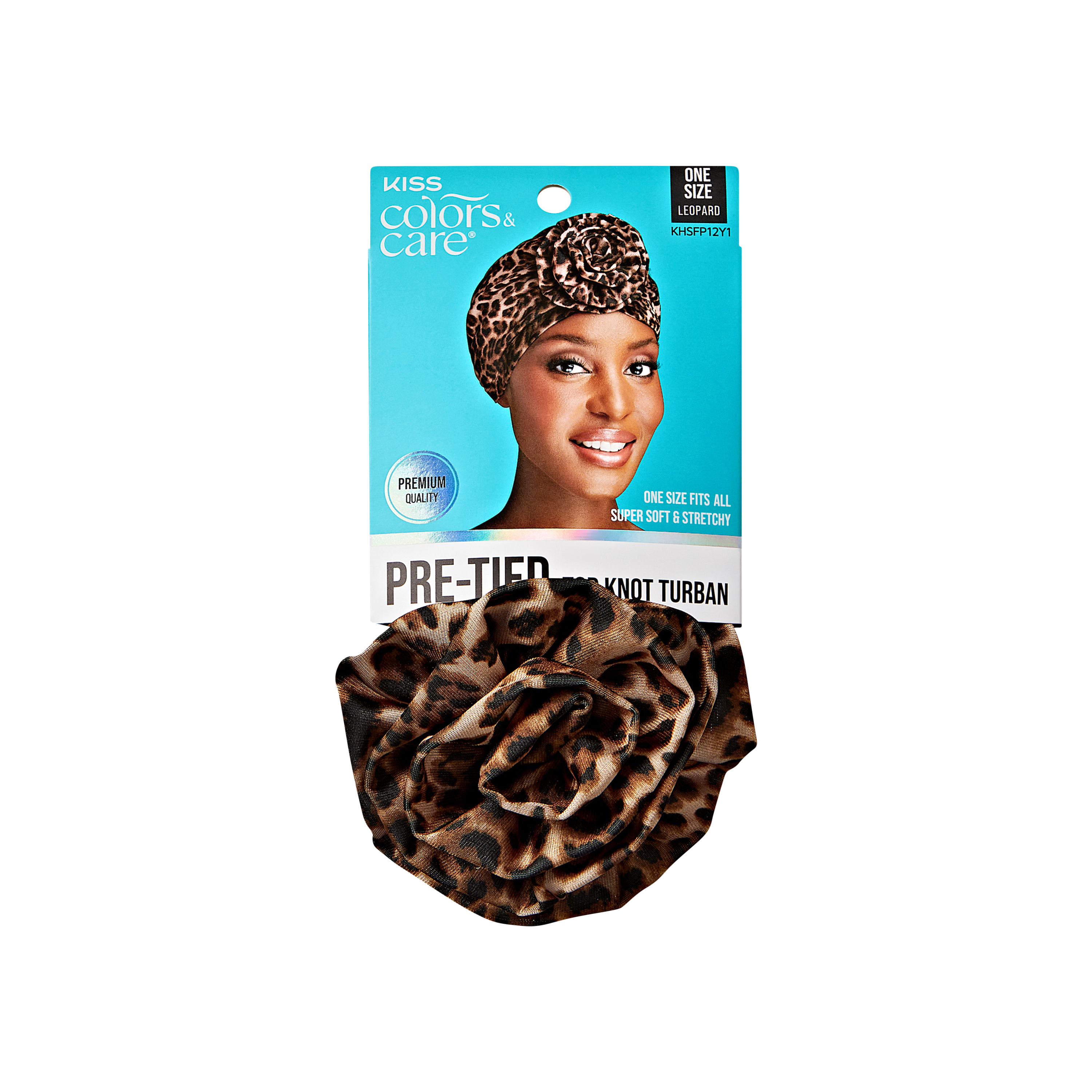 Leopard | One Size | Pre-Tied Top Knot Turban