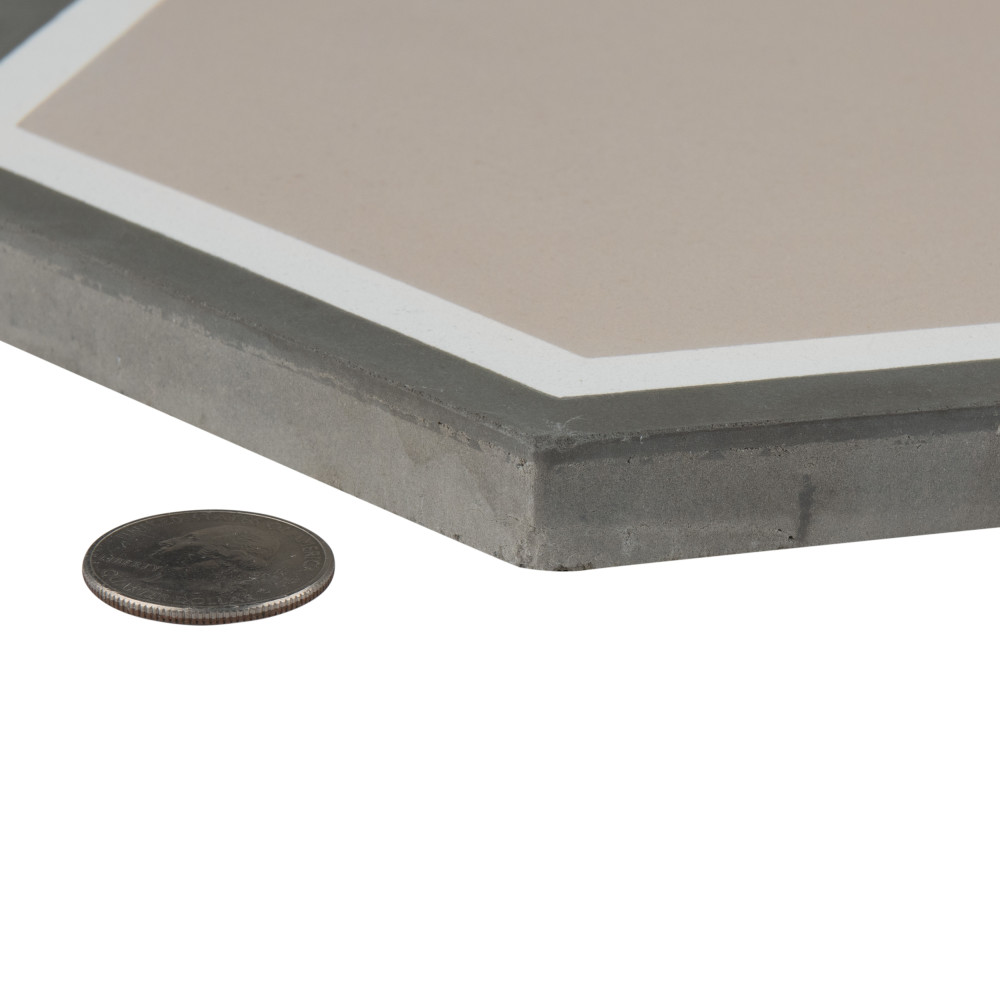 Cemento Hex Holland Channel 7-7/8 in. x 9 in. Cement Floor and Wall Tile