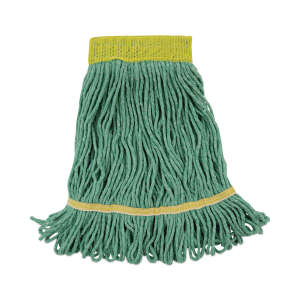 Boardwalk, Super Loop Synthetic Looped-End Wet Mop Head with 5" Headband, Small, Green