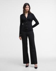 Chloe Ribbed Top Black