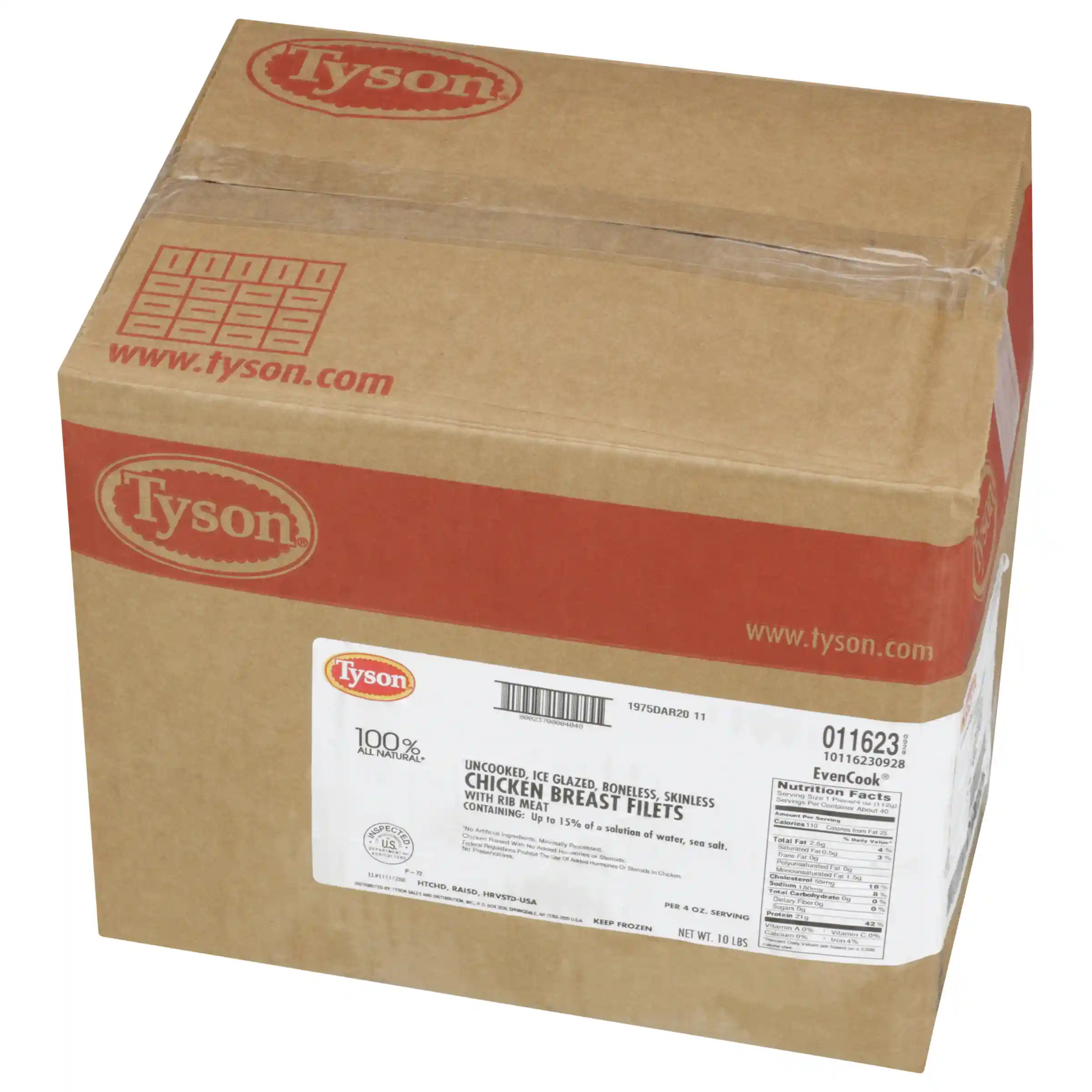 Tyson® EvenCook® All Natural* IF Unbreaded Boneless Skinless Chicken Breast Filets, 4 oz._image_5
