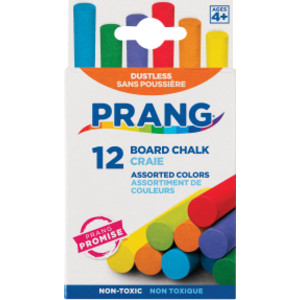 Hygieia&reg; Dustless Board Chalk, Assorted Colors, Pack of 12