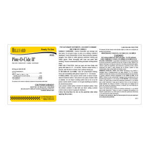 Label RTU 185 Pine-O-Cide II Disinfectant