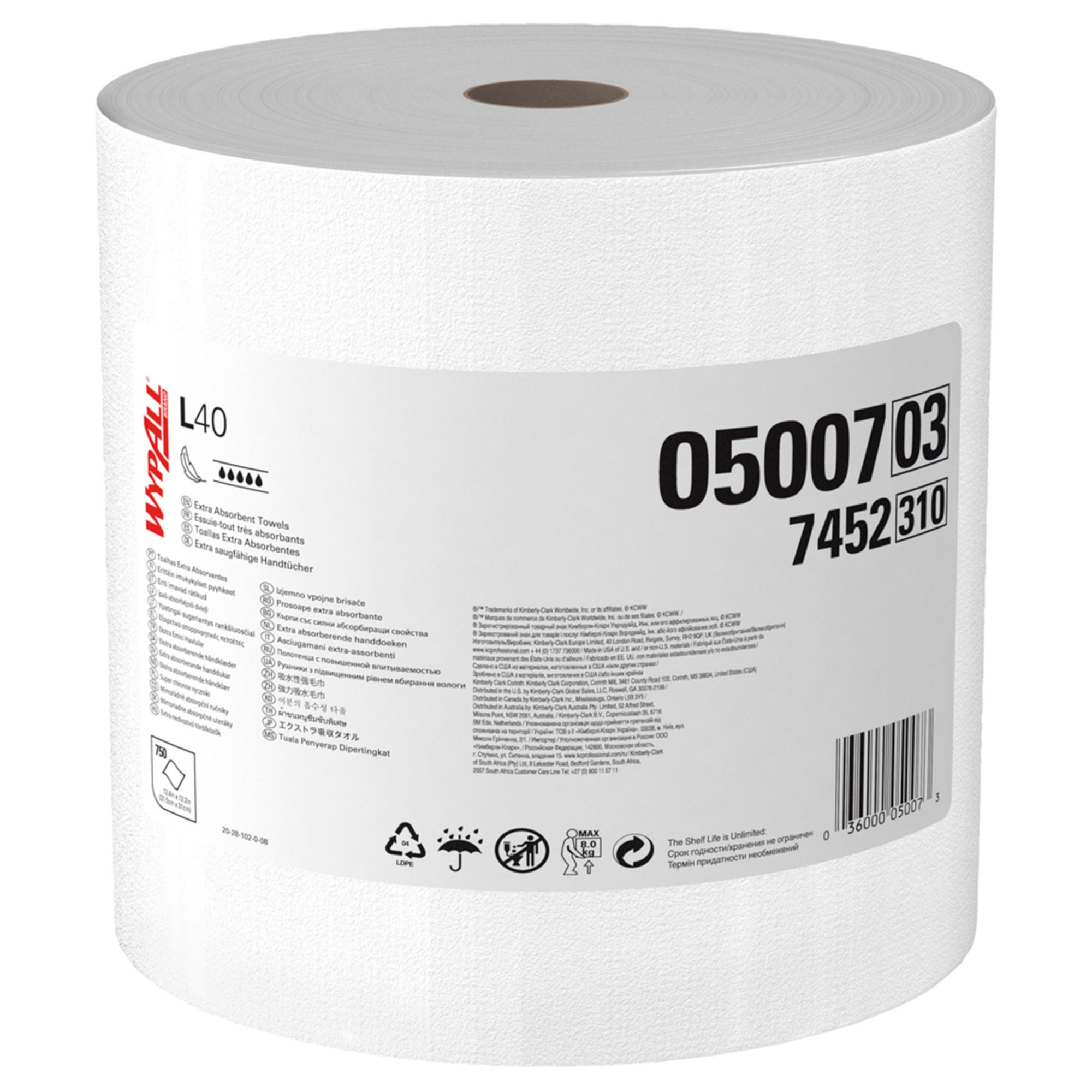 WypAll® L40 Towels, Jumbo Roll