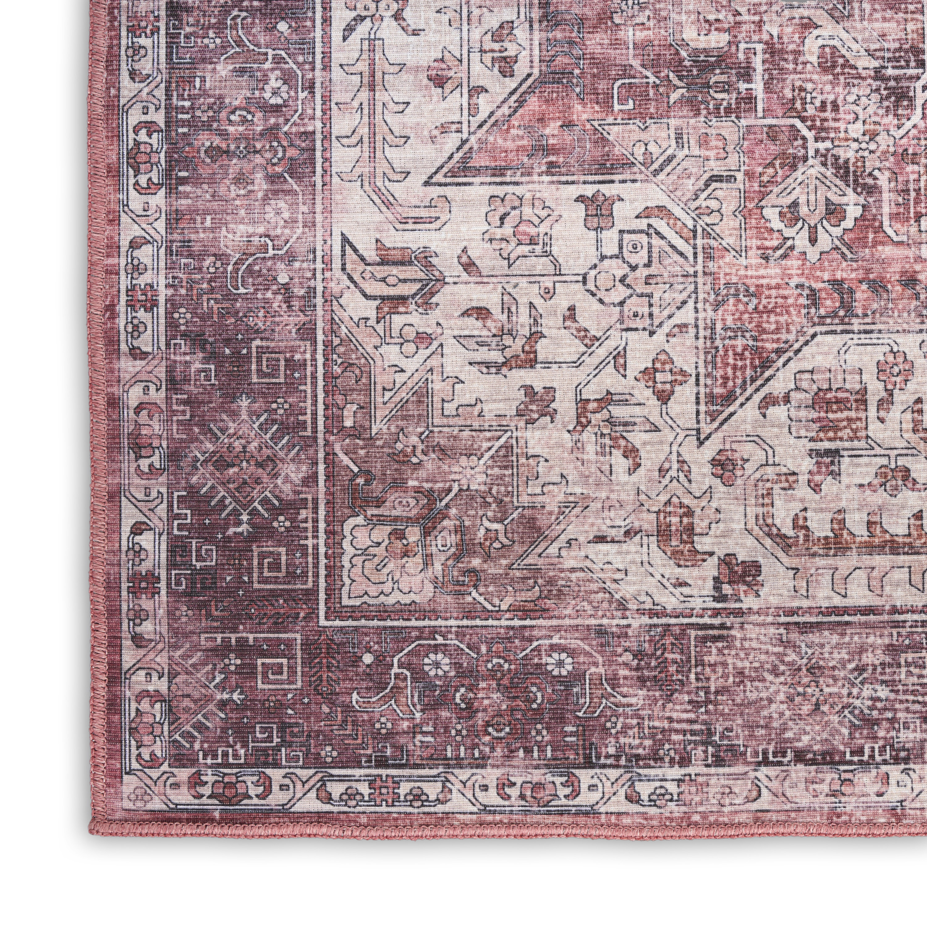 Nourison Nourison Washables 9'2" x 12' Red Vintage Indoor Rug