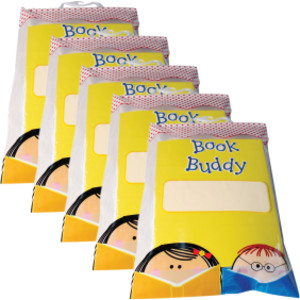 Book Buddy Bags, 11" x 16", Pack of 5