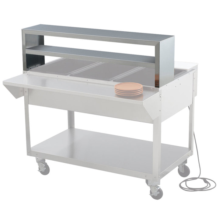 32-inch Servewell® stainless steel double-deck overshelf