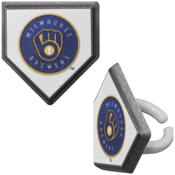 MLB® Home Plate Team Logo Cupcake Rings
