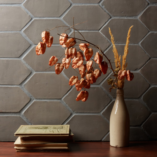 belgian reproduction | flemish black | terracotta | petite hex 