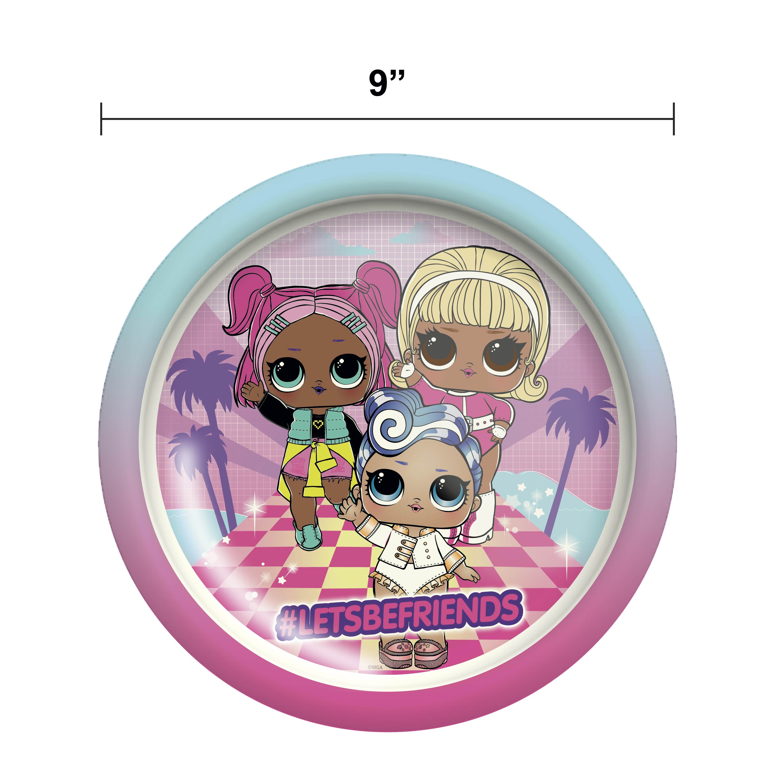 LOL Surprise Kids Plate and Bowl Set, Favorite Characters, 2-piece set slideshow image 7 LOL Surprise Kids Plate and Bowl Set, Favorite Characters, 2-piece set slideshow image 7
