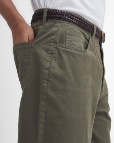 Washed Stretch Regular Trousers