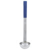 2-ounce one-piece heavy-duty stainless steel ladle with blue Kool-Touch® handle