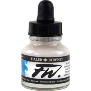 FW Acrylic Ink, Shimmering Blue, 29.5 mL