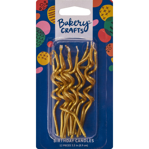 Metallic Swirl Shaped Candles