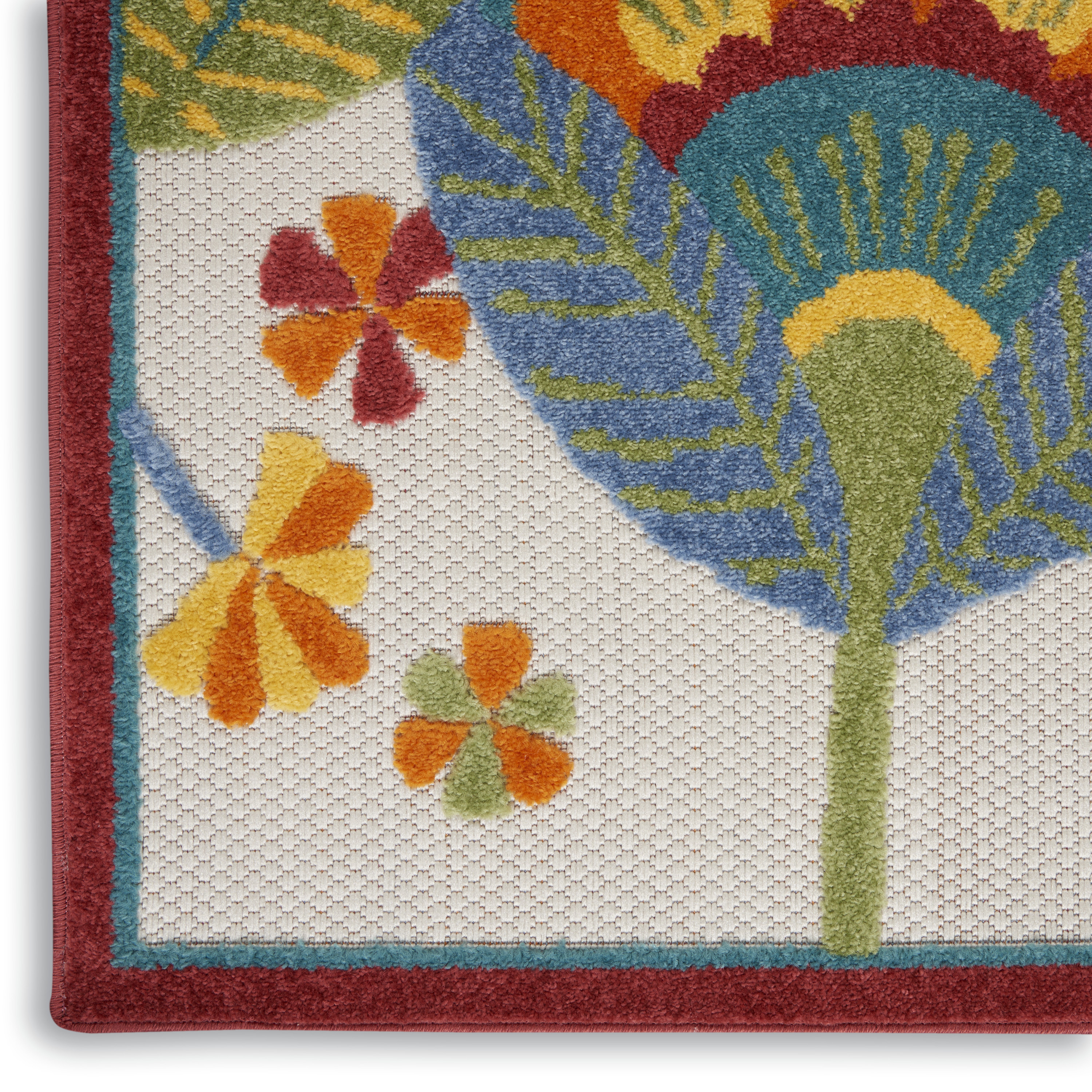 Nourison Aloha 2'3" x 10' Multicolor Contemporary Rug