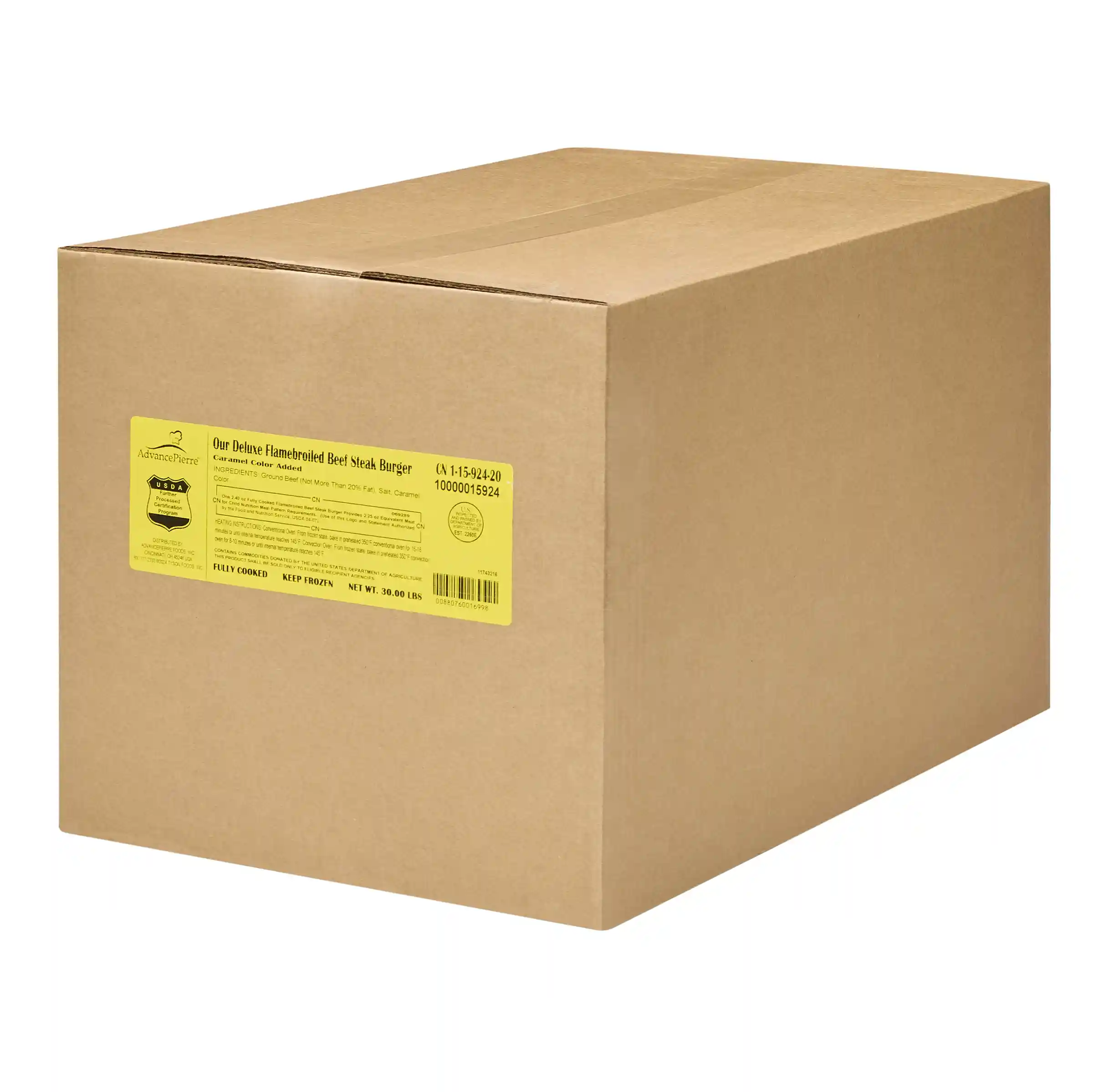 AdvancePierre™ Fully Cooked Flame Grilled Beef Steak Burger, 2.4 oz._image_5