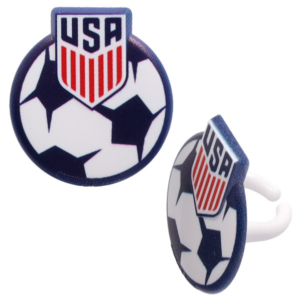 U.S. Soccer Cupcake Rings