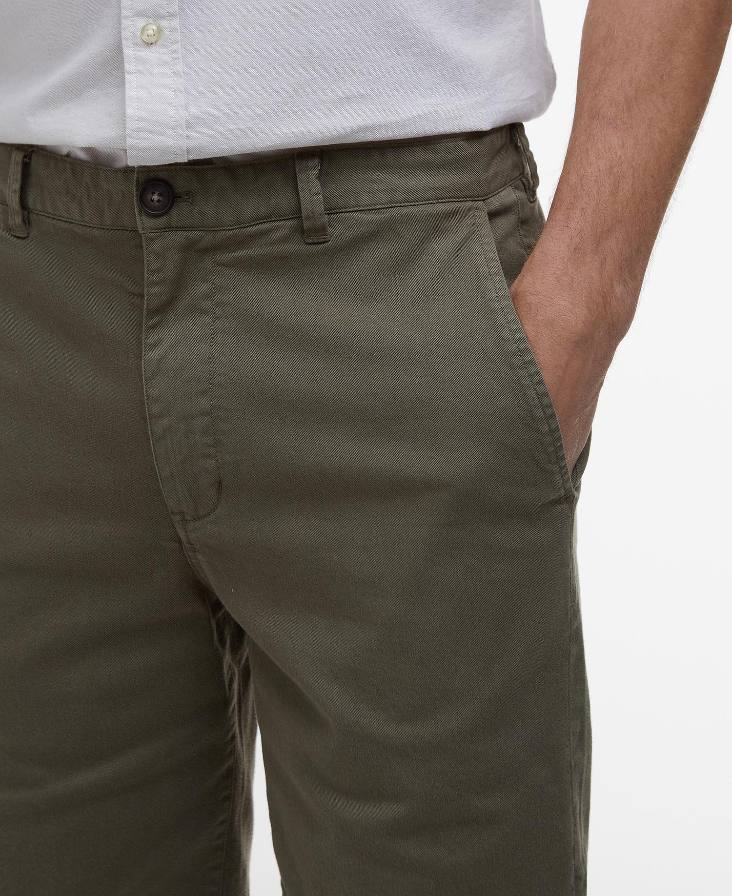 Shorts chino in twill lavato image number 3