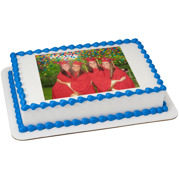 Raining Confetti PhotoCake® Edible Image® Frame