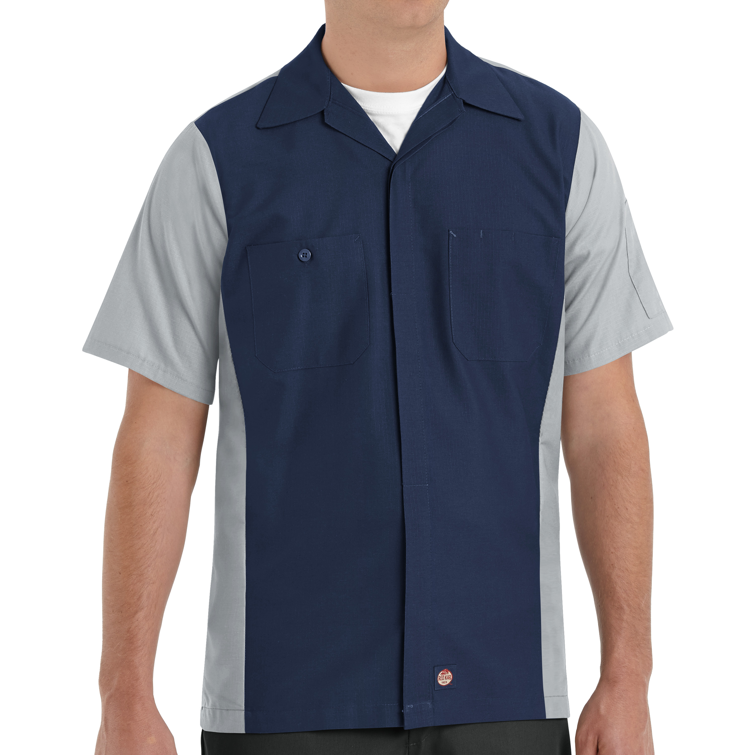 Camisa de hombre Red Kap manga corta bicolor - Imagen 29 de 29