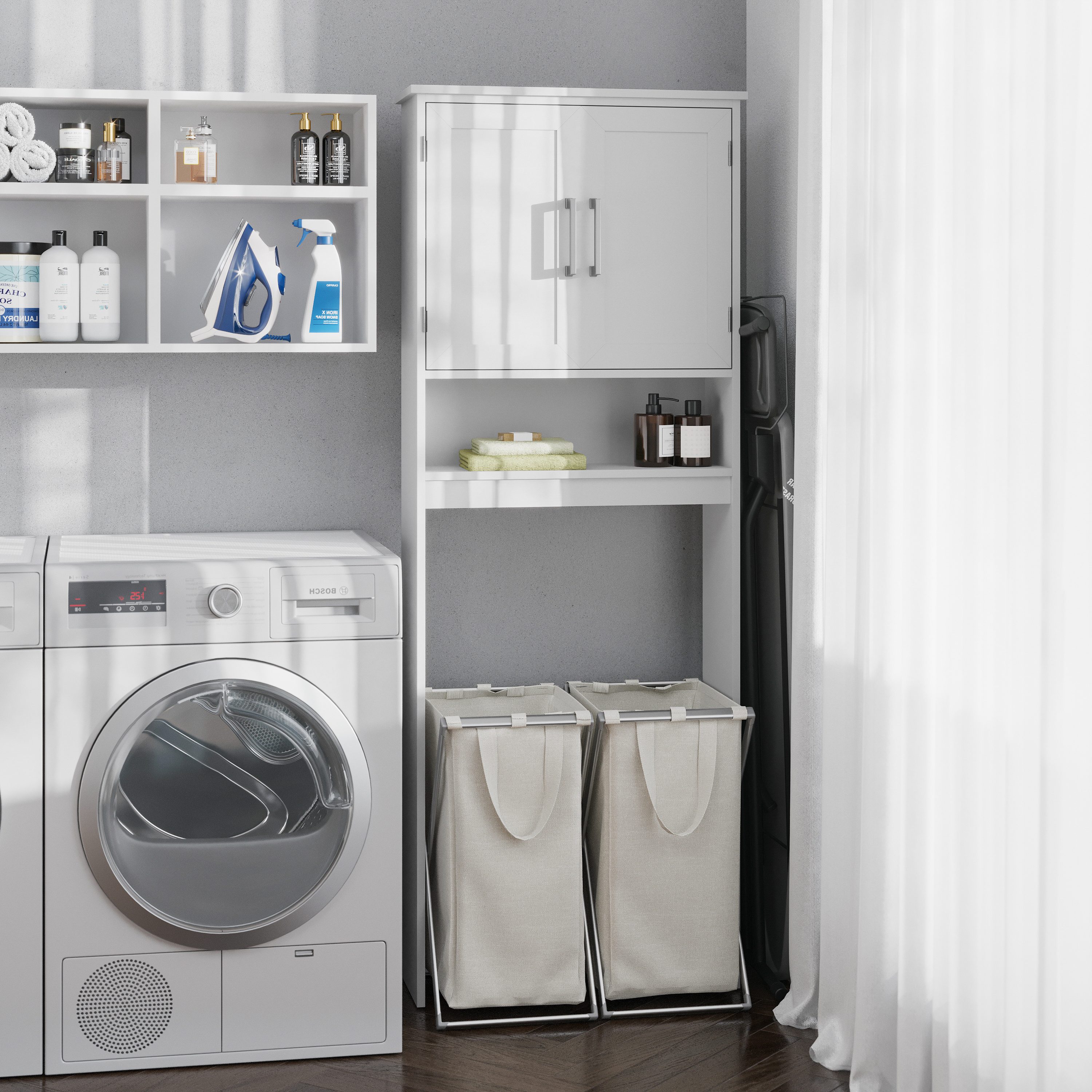 Vesta Over the Toilet Cabinet Storage Bathroom Organizer with In-Cabinet Adju... - Picture 4 of 25